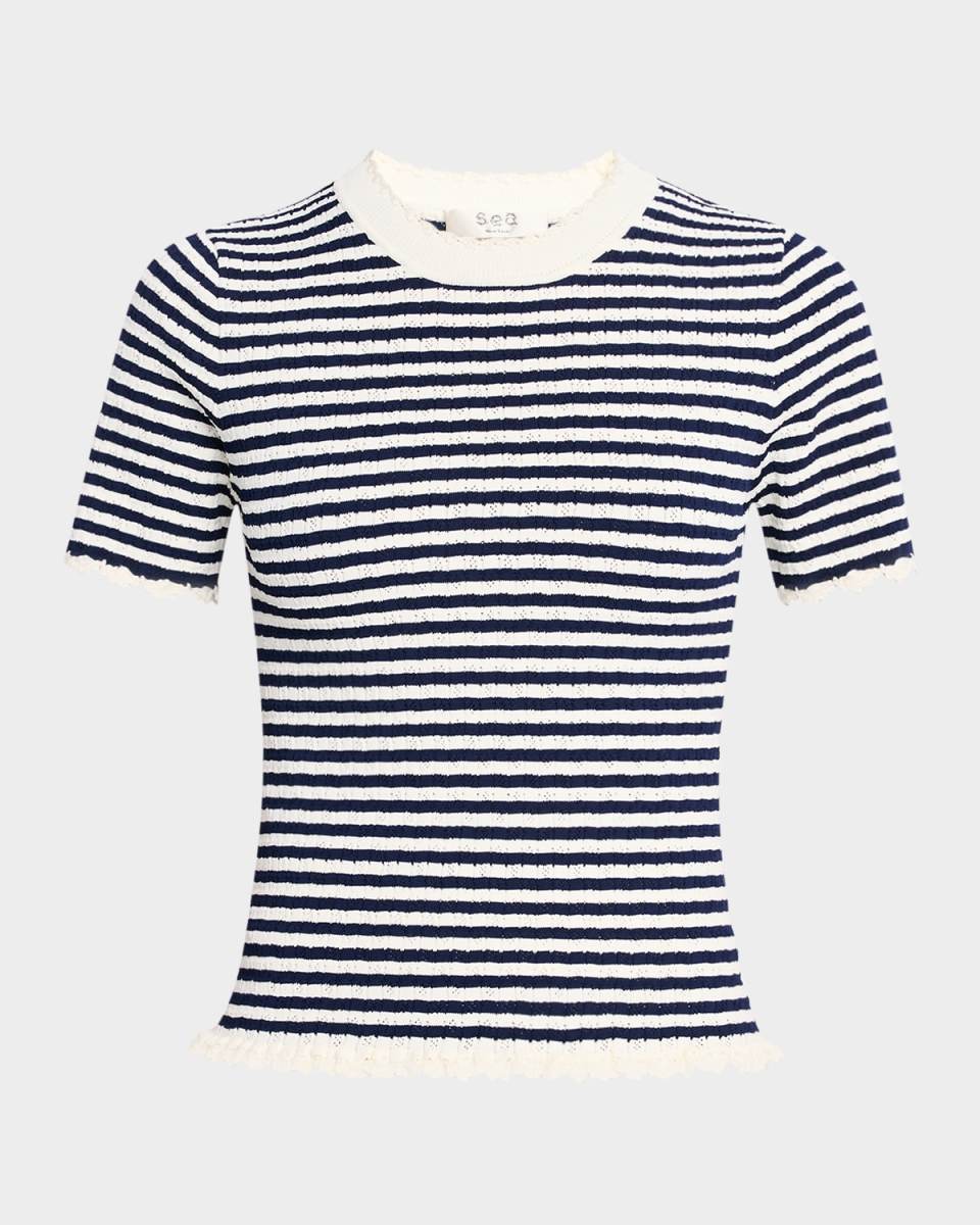 Addy Stripe Knit Tee
